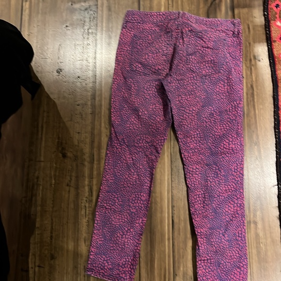 GAP always skinny animal print jeans pink and blue - Picture 3 of 6
